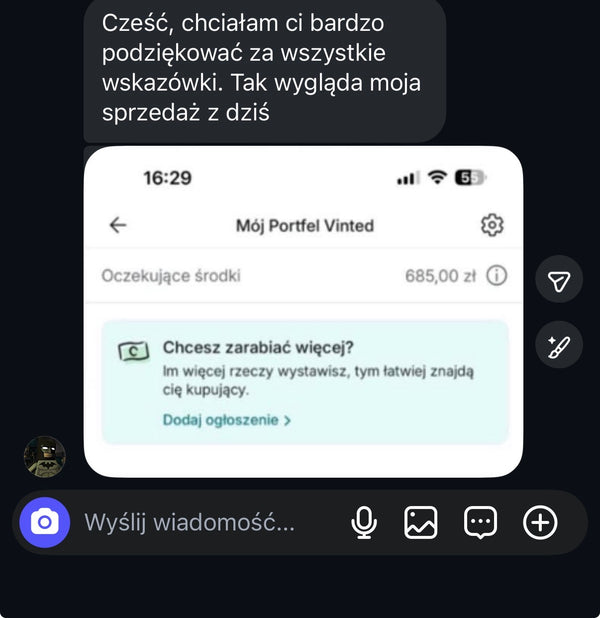 Opinia klienta 1
